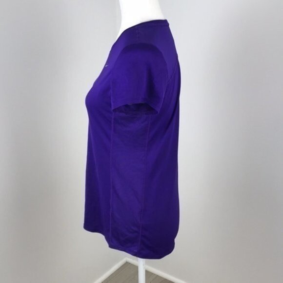 Nike Purple Dri-Fit Running Top Size M - Picture 4 of 5